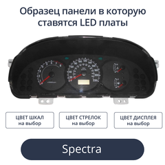 Светодиодные платы для панели Spectra (индивидуальный заказ по цветам)