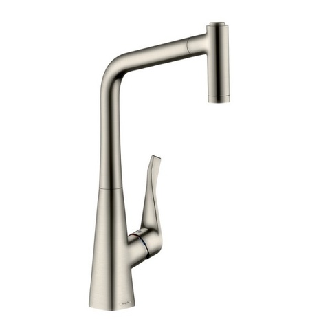 Смеситель для кухни с выдвижным изливом и лейкой Hansgrohe M71 73801800