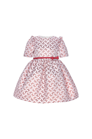 Платье нарядное с бабочками Silver Spoon Ceremony розовое