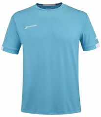 Детская теннисная футболка Babolat Play Crew Neck Tee Boy - cyan blue