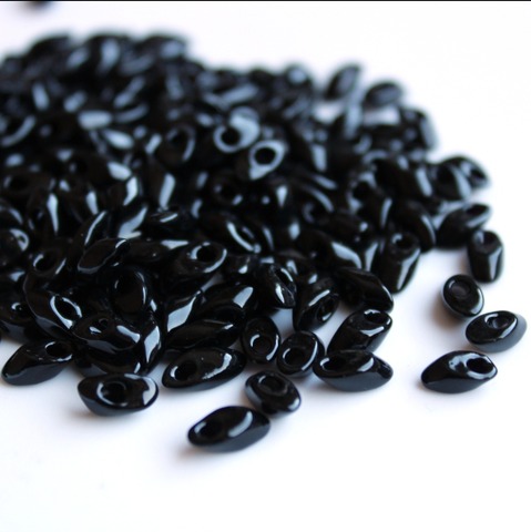 LMA-0401 Бисер-лепестки Миюки/Miyuki long Magatama Black