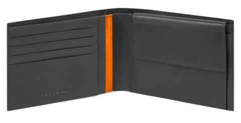 Кошелек мужской Piquadro Bios, чёрный, нейлон (PU257BIO/N)