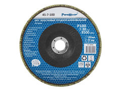 45-7-100 Круг лепестковый торцевой шлифовальный, оксид алюминия, Р100, 8500 об/мин, 180х22мм (РемоКолор)
