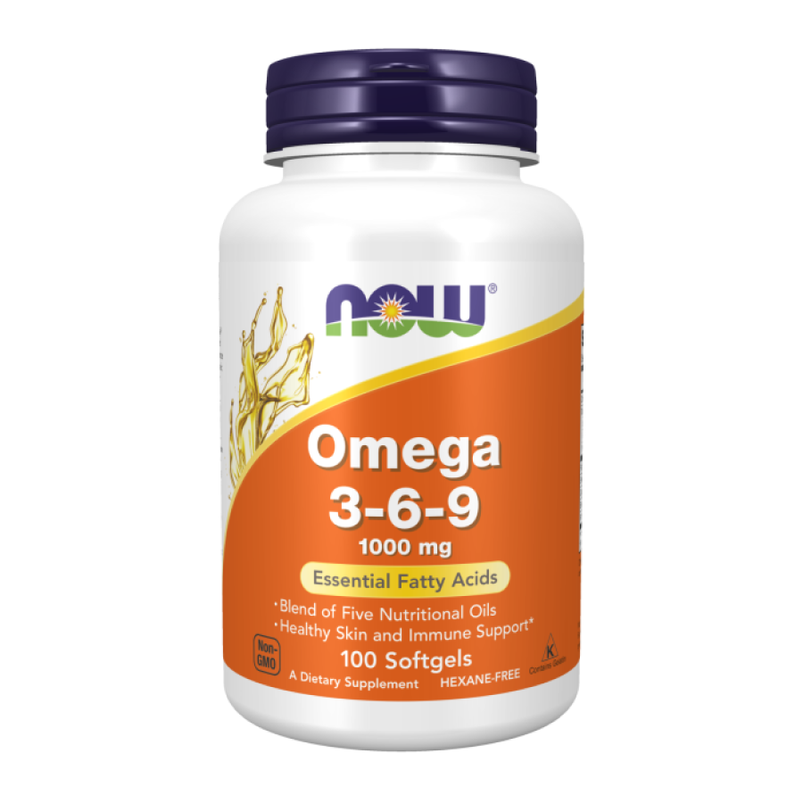 Омега 3-6-9 1000 мг, Omega 3-6-9 1000 mg, Now Foods, 100 капсул