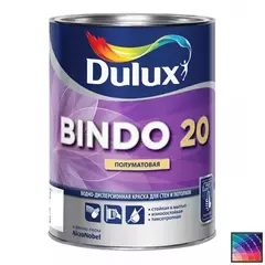 Краска для стен и потолков латексная Dulux Bindo 20 полуматовая база BW