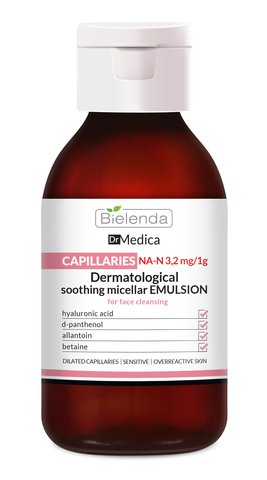 Dr MEDICA CAPILLARY SKIN очищающая эмульсия для лица успокаивающая 250 мл