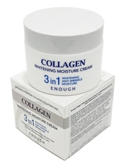 Enough Крем для лица увлажняющий с коллагеном 3в1 – Collagen 3in1 whitening moisture cream, 50мл