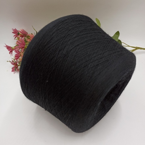 100% гребенной меринос Cashwool от Zegna Baruffa 1500м/100гр - Черный 008766