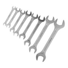 43-2-518 Набор ключей рожковых, 6 х 7 - 22 х 24 мм, HCS, хромированные, 8 предметов (РемоКолор)