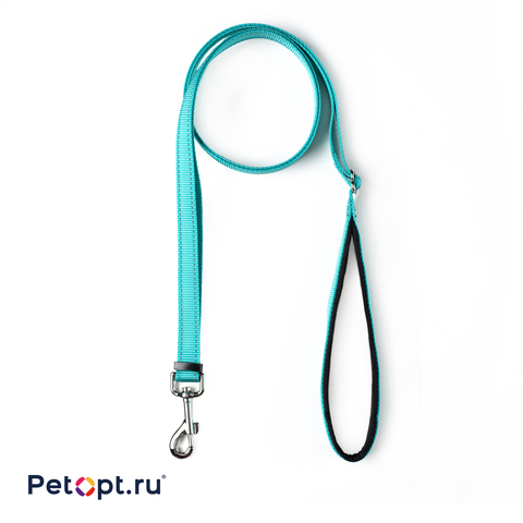 10030011 PetOpt Поводок для собак светоотражающий Синий нейлоновый