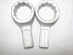 Ключ накидной коленчатый односторонний 41 мм 12-ти гранный с укороченной ручкой соотв. ГОСТ