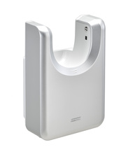 Mediclinics M23ACS Сушилка для рук U-Flow hands-tru с фильтром HEPA, встраиваемая, Biocote, ионизатор и соединительная трубка, ABS, сатинированная отделка, автоматическая фото