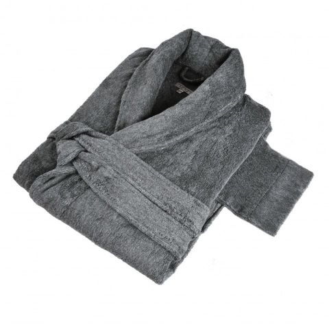 Халат махровый Hamam Ash серый