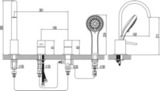 Смеситель для ванны LEMARK ATLANTISS LM3241C
