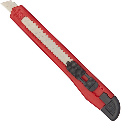 Нож канцелярский Attache с фиксатором (ширина лезвия 9 мм)