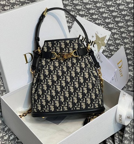 Сумка Dior C'est Dior, модель среднего формата синий