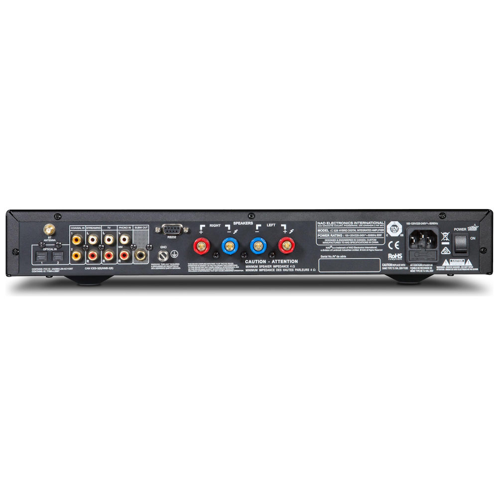 Интегральный усилитель NAD C 328 разъемы