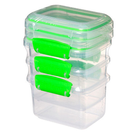 Набор контейнеров 3шт 400мл Sistema Fresh зеленый