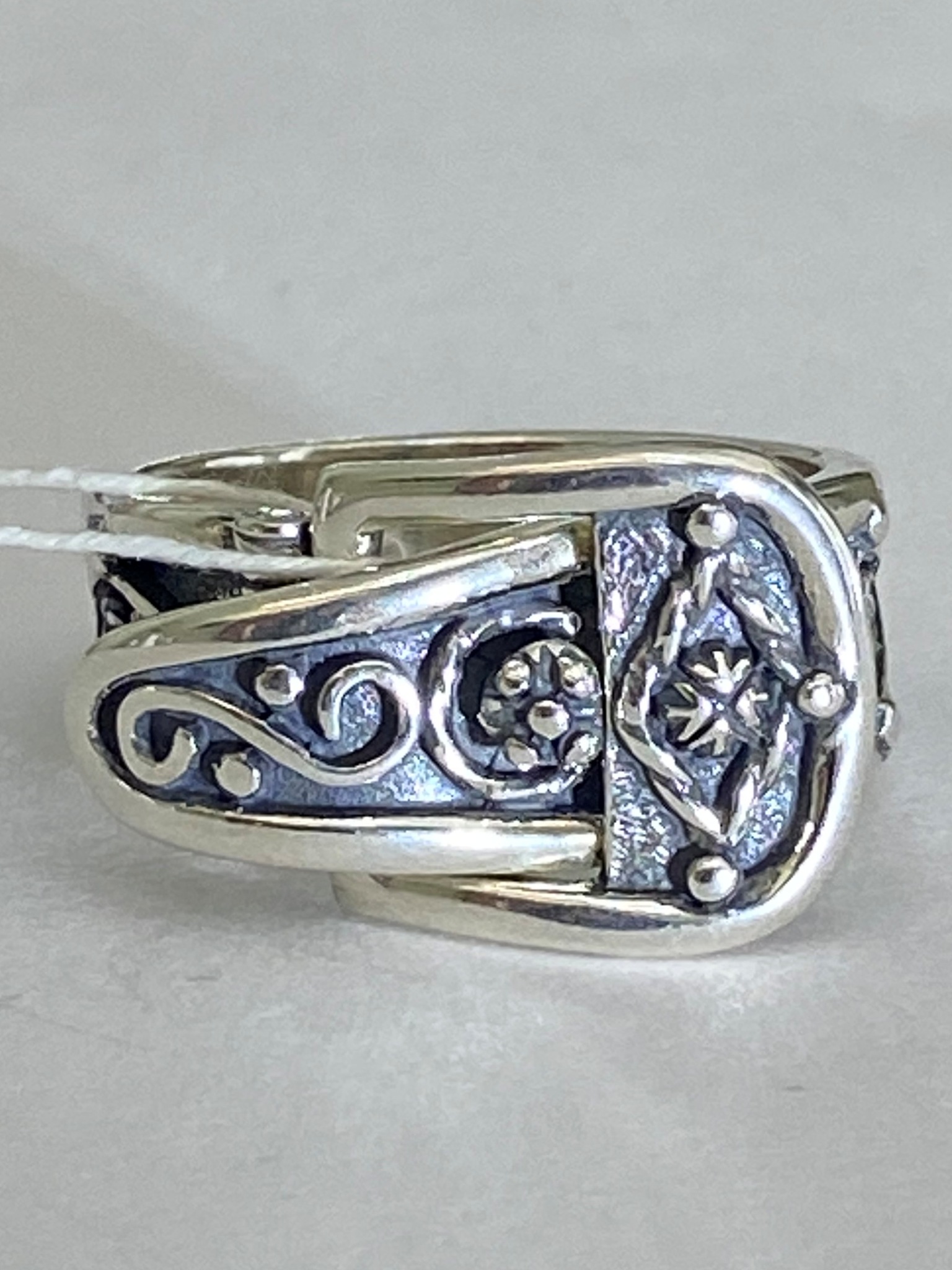 Ремень (кольцо из серебра)