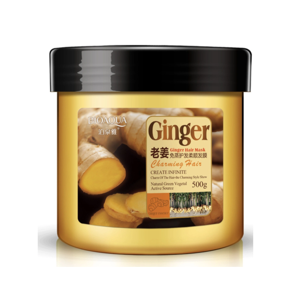 Укрепляющая маска для волос с экстрактом имбиря BioAqua Ginger Hair Mask