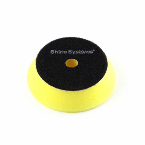 Shine Systems DA Foam Pad Yellow - полировальный круг антиголограммный желтый, 75 мм