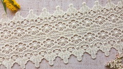 Кружево плетеное, ш. 11,5-13 см, молочный