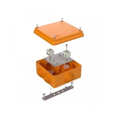 Коробка огнестойкая для открытой проводки 100x100x50 40-0300-FR1.5-4 E15-E120 (4 провода сечением 1,5мм2)