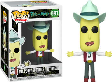 Funko POP! Rick and Morty: Mr. Poopy Butthole Auctioneer (691)