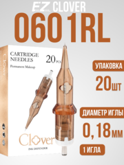 Картриджи для татуажа EZ POPU CLOVER 0.18/0601RL 20 шт