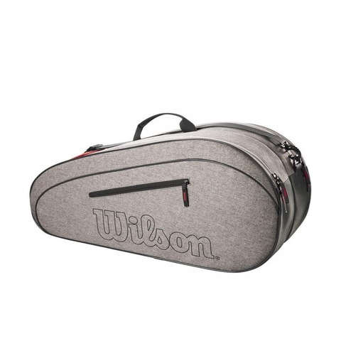 Теннисная сумка Wilson Team 6PK Heather Grey (6 ракеток)