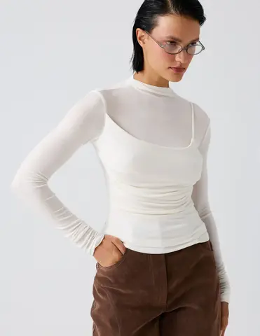 Лонгслив "Взбитые сливки"