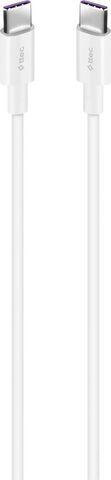 Кабель TTEC USB-C - USB-C 65W Fast Charge Cable, 30см, белый