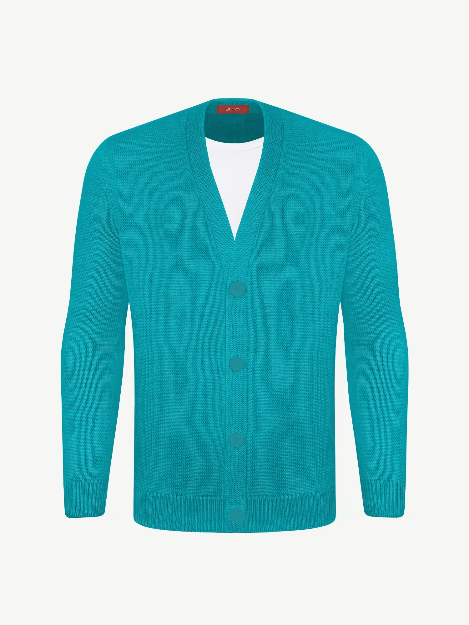 Кардиган с пуговицами из шелка