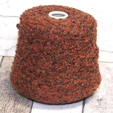 Букле с альпакой PINORI FILATI SOHO 150 красно-коричневый