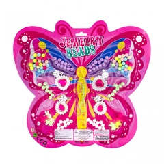 
          Набор для создания украшений-бусины Alingar, 280х295х15мм, "Бабочка 4", 3 вид. бус., серьги, 2х0,5 м леска, блистер с европод.
