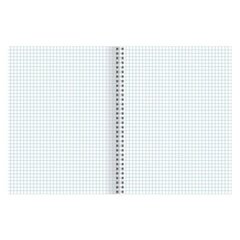 Тетрадь 60л., А5, клетка, Канц-Эксмо , "Просто тетрадь в клетку", гребень, мелованный картон, глянцевая ламинация