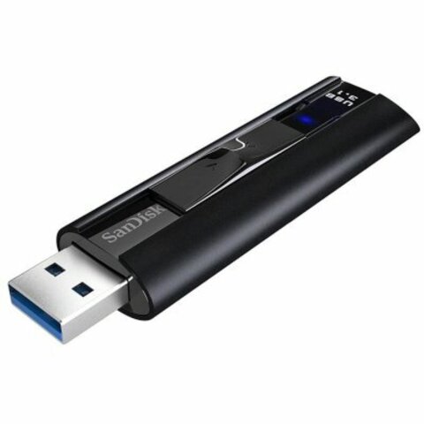 Флешка SanDisk 128GB Extreme Pro USB-A 3.2 Gen 1 Solid State 420MB/s,W:385MB/s Flash Drive. Цвет: черный Sandisk 128GB Extreme Pro USB-A 3.2 Gen 1 385 MB/s черный