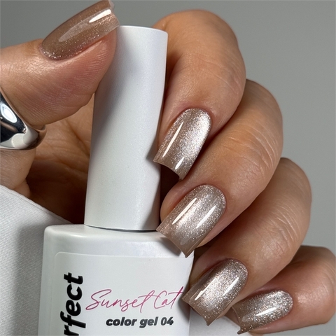 iPerfect Гель-лак Sunset cat color gel (Кошка закат) №04, 10гр