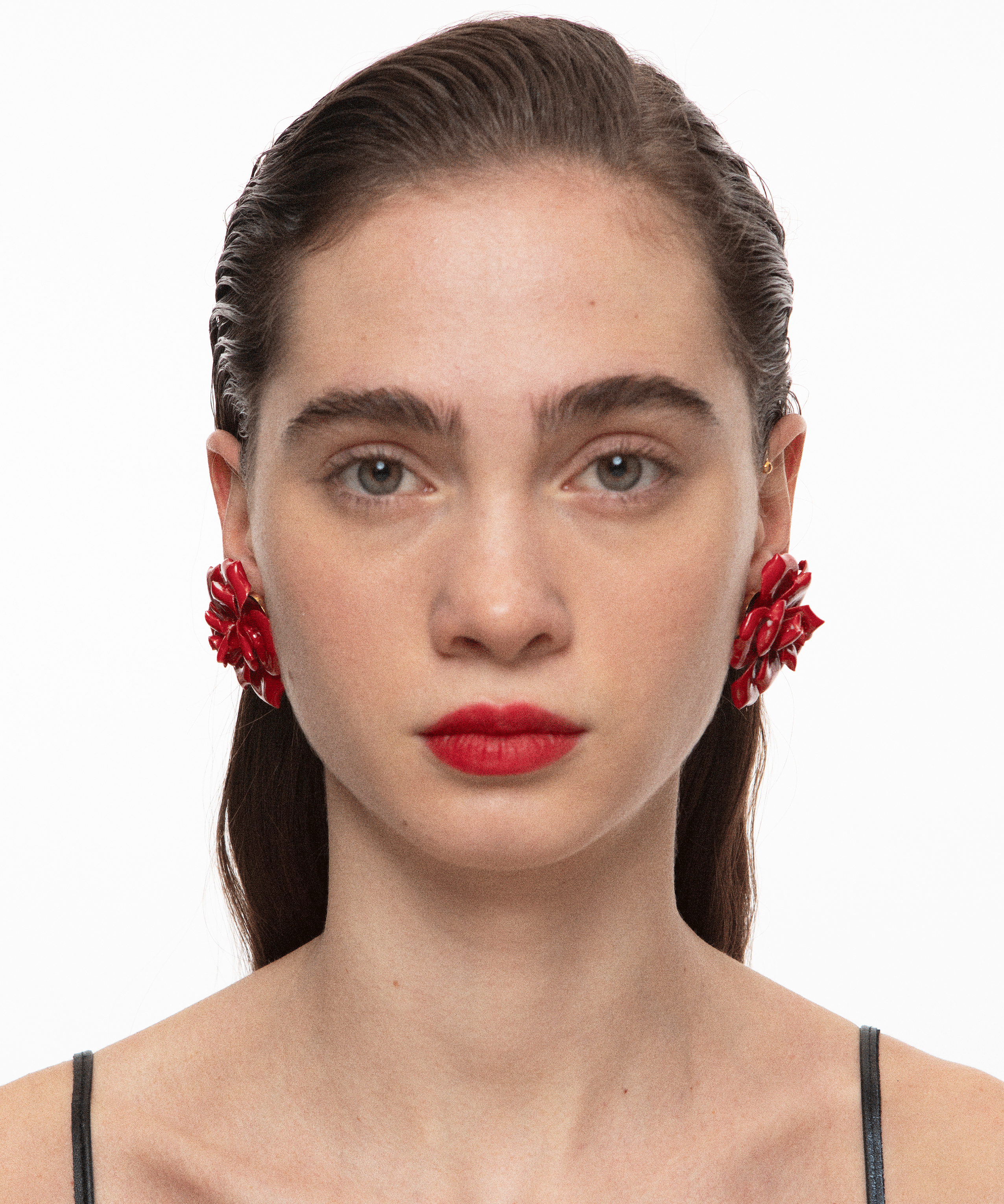 Серьги ROSE BIG RED