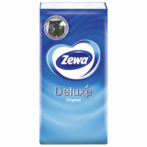 Платки носовые ZEWA Deluxe 3-х слойные 10 шт
