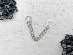 Вешалка для одежды металл, L 9 см, никель