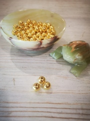 Бусины круглые золотые 10мм (50шт)