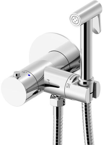 Allen Brau Thermo Rund 5.60001-00 Смеситель с гигиеническим душем, хром