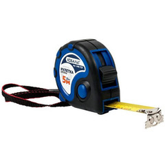 Рулетка КОБАЛЬТ Оптима  5м x 19мм двухкомпонентный корпус (тройной стопор, магн. крючок, м (646-737)