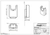 Mediclinics M23ACS Сушилка для рук U-Flow hands-tru с фильтром HEPA, встраиваемая, Biocote, ионизатор и соединительная трубка, ABS, сатинированная отделка, автоматическая