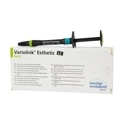 Variolink Esthetic LC Refill neutral / Вариолинк Эстетик ЭлЦ Рефилл нейтрал (2г). Композит светового отверждения для постоянной фиксации керамических и композитных реставраций.
