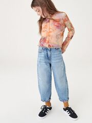 Джинсы широкие для девочки Next N31-184, Голубой