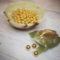 Бусины круглые золотые 10мм (50шт)