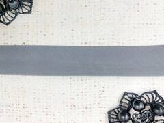 Косая бейка, ш. 2 см, т. серый