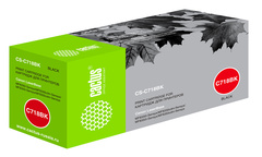 Картридж лазерный Cactus CS-C718BK 718 BK черный (3400стр.) для Canon i-Sensys MF8330, MF8340, MF8350, MF8360, MF8540, MF8580, LBP7200, 7210, 7660, 7680
